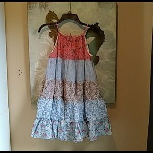 Ralph Lauren Girls Tiered Floral Dress Size 16